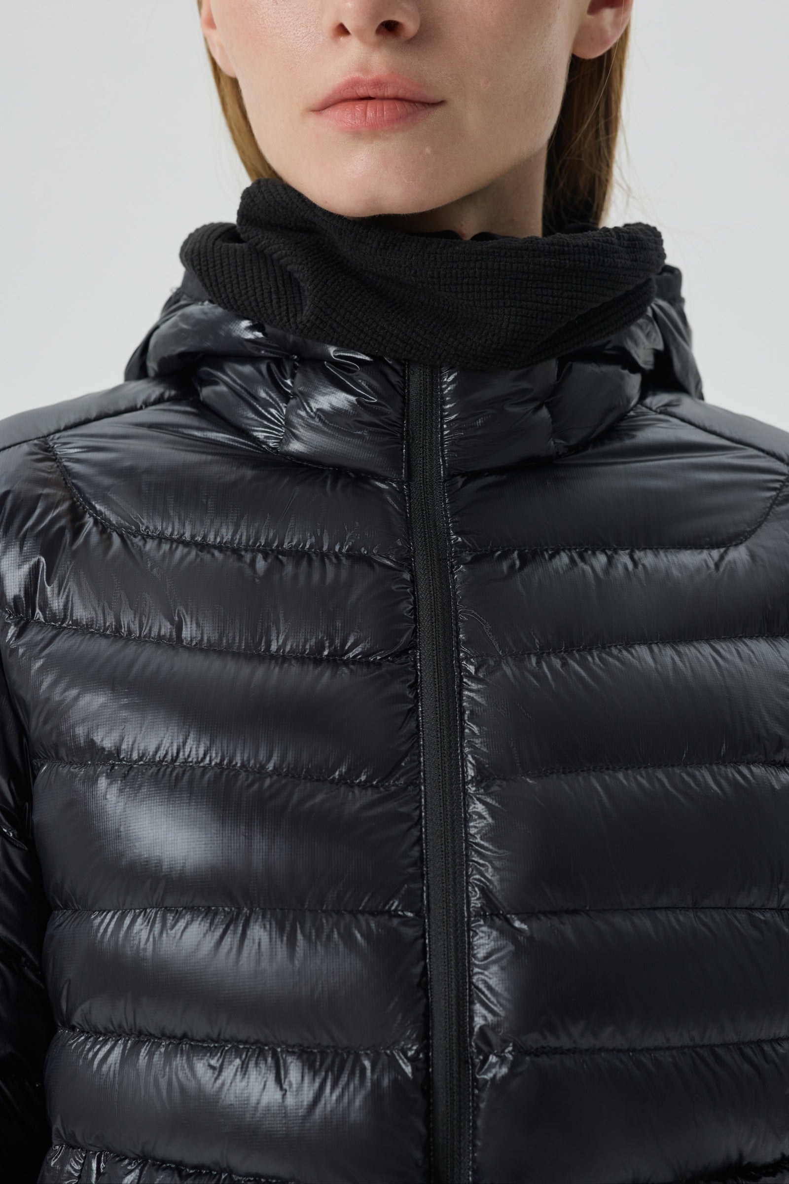 Skyline Hoody Goose Down Jacket black view 7