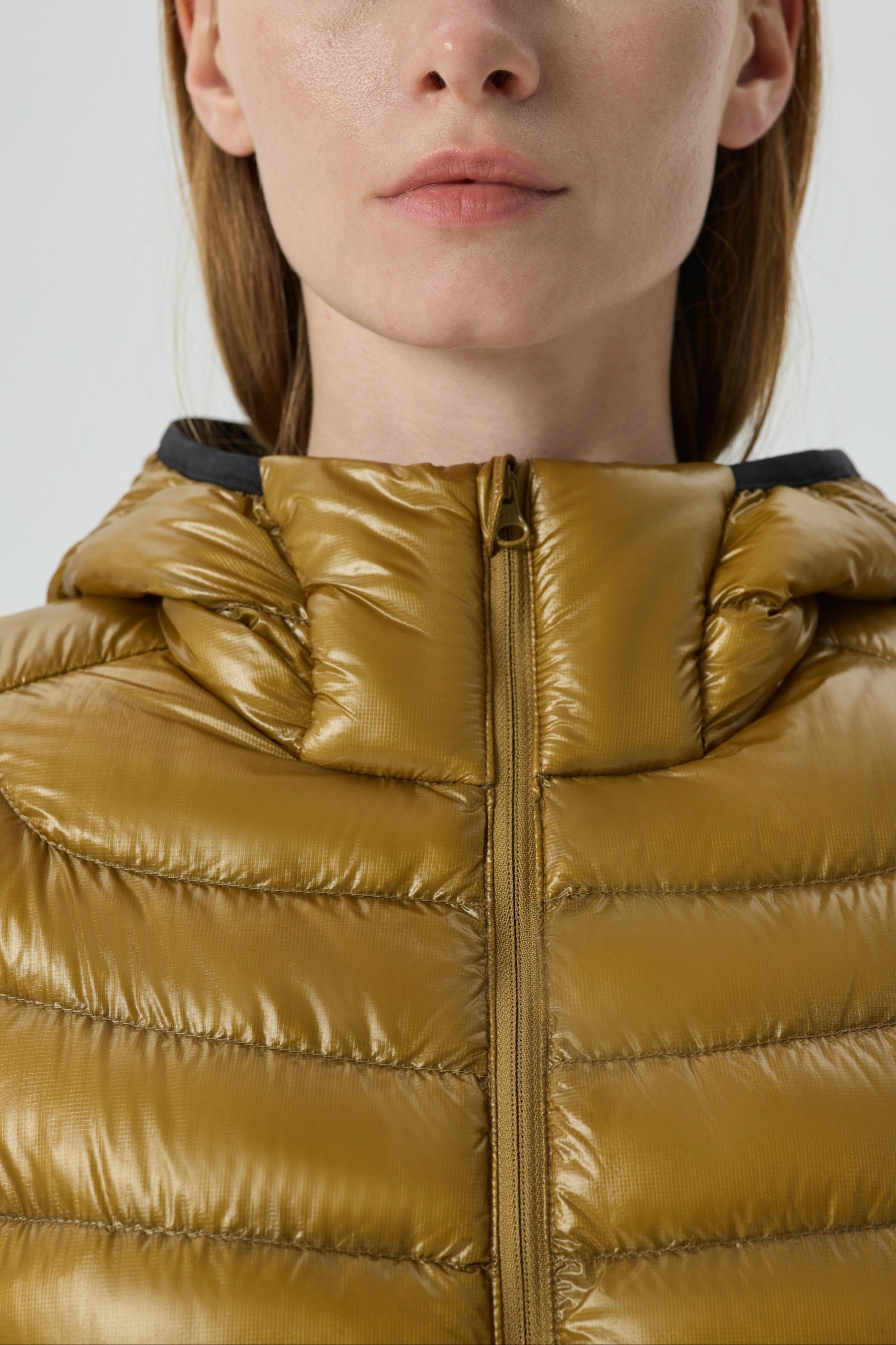 Skyline Hoody Goose Down Jacket yellow view 8