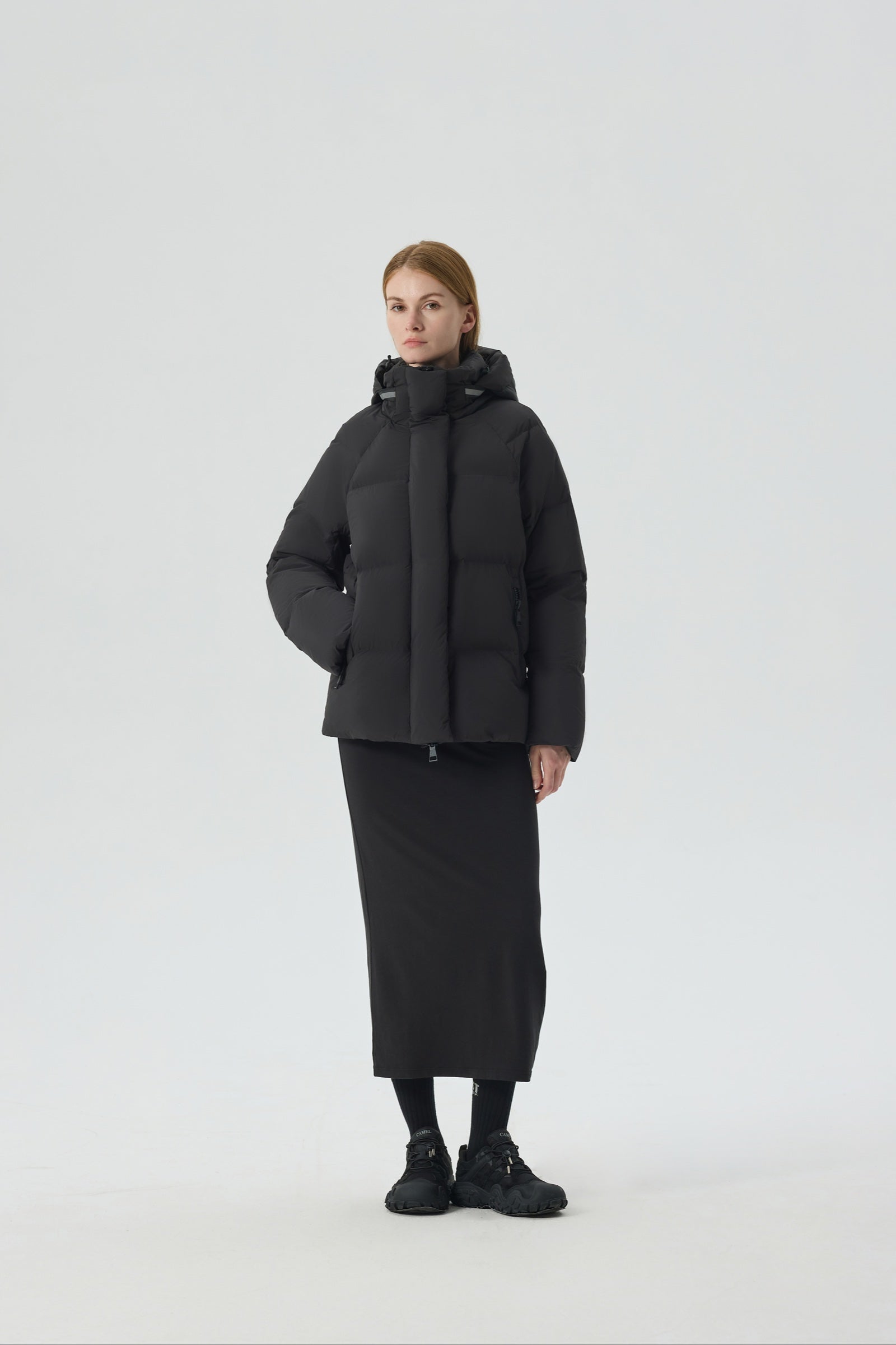 Summit Breeze Short Down Puffer black view 2