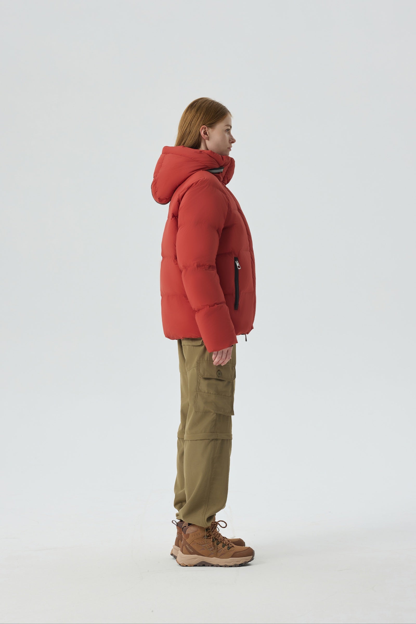 Summit Breeze Short Down Puffer red view 2