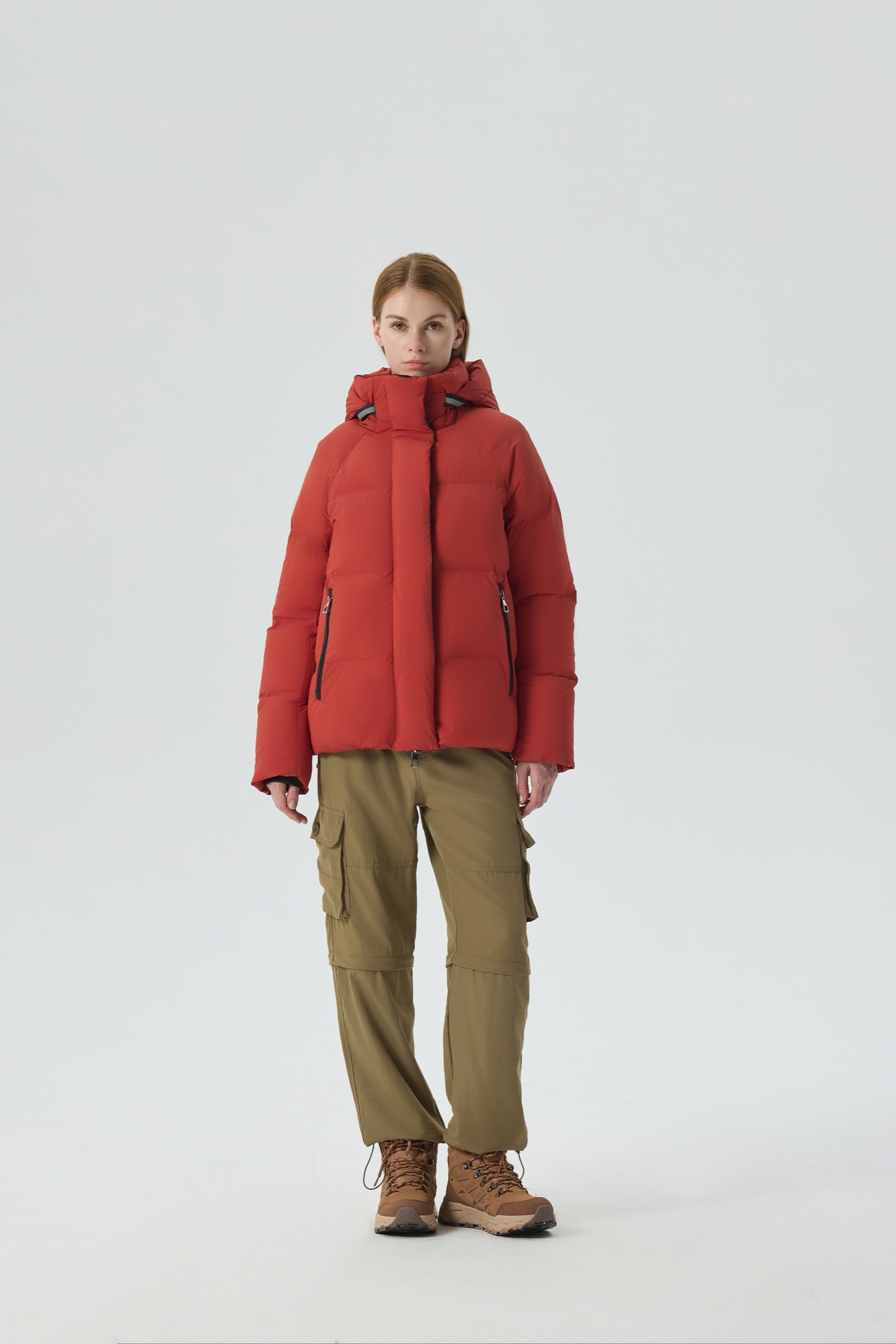 Summit Breeze Short Down Puffer red view 1