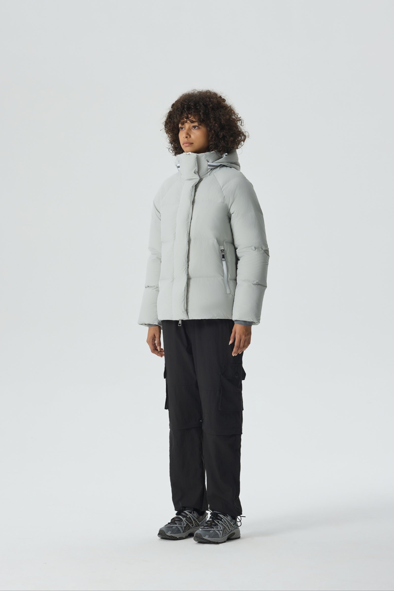 Summit Breeze Short Down Puffer silver view 5