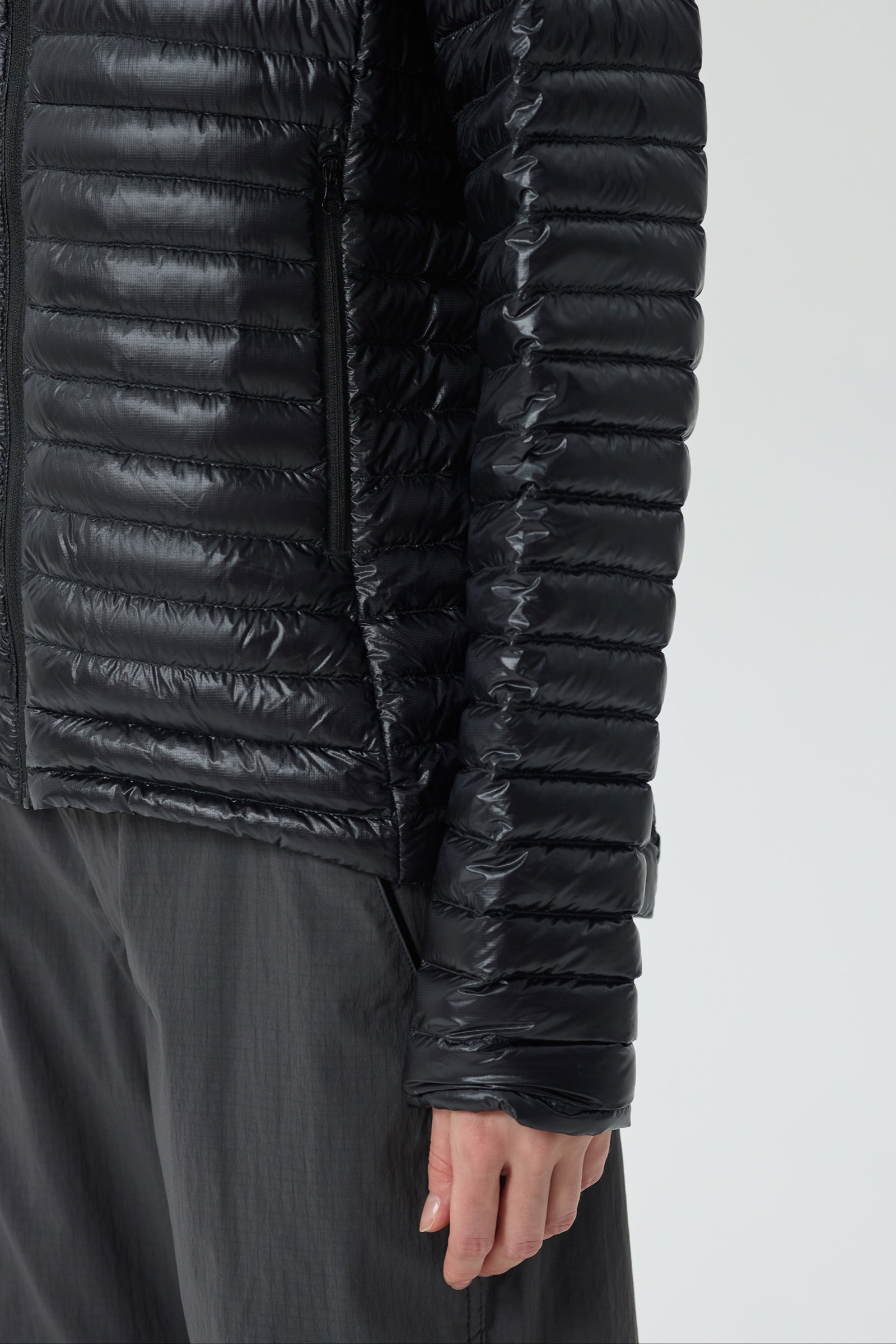 Aurora Packable Goose Down Jacket black view 9
