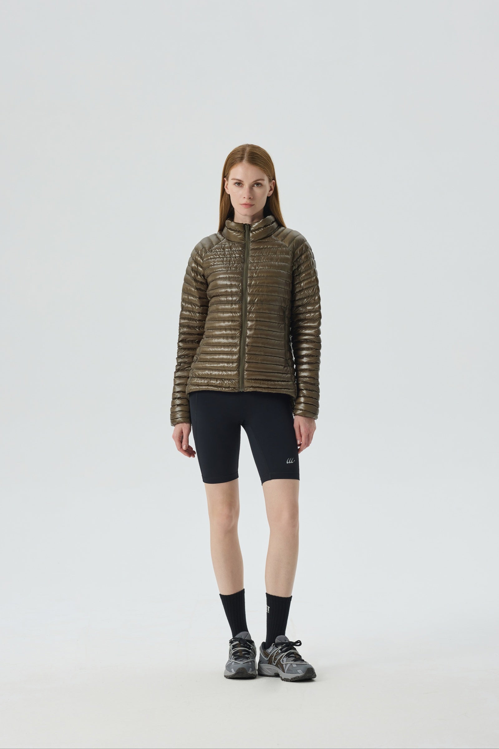 Aurora Packable Goose Down Jacket green view 2