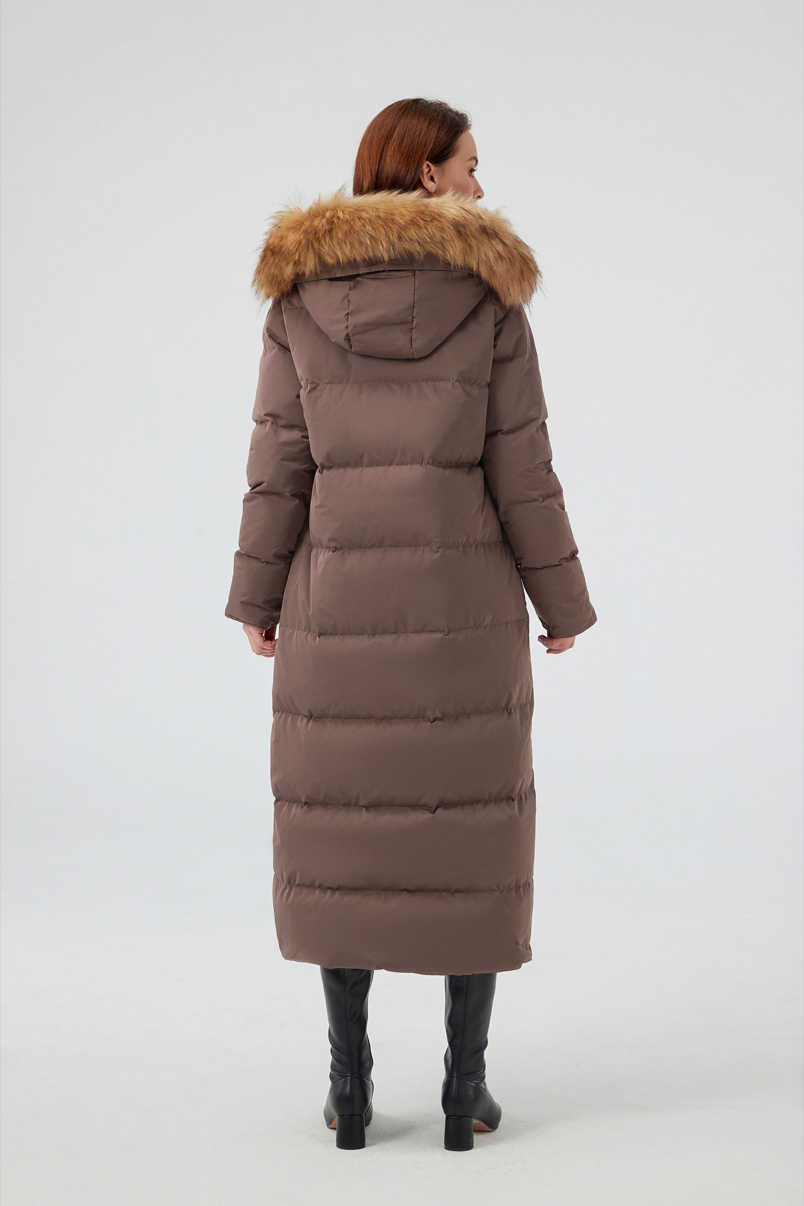 Waukee Long Down Parka Jacket cocoa view 4