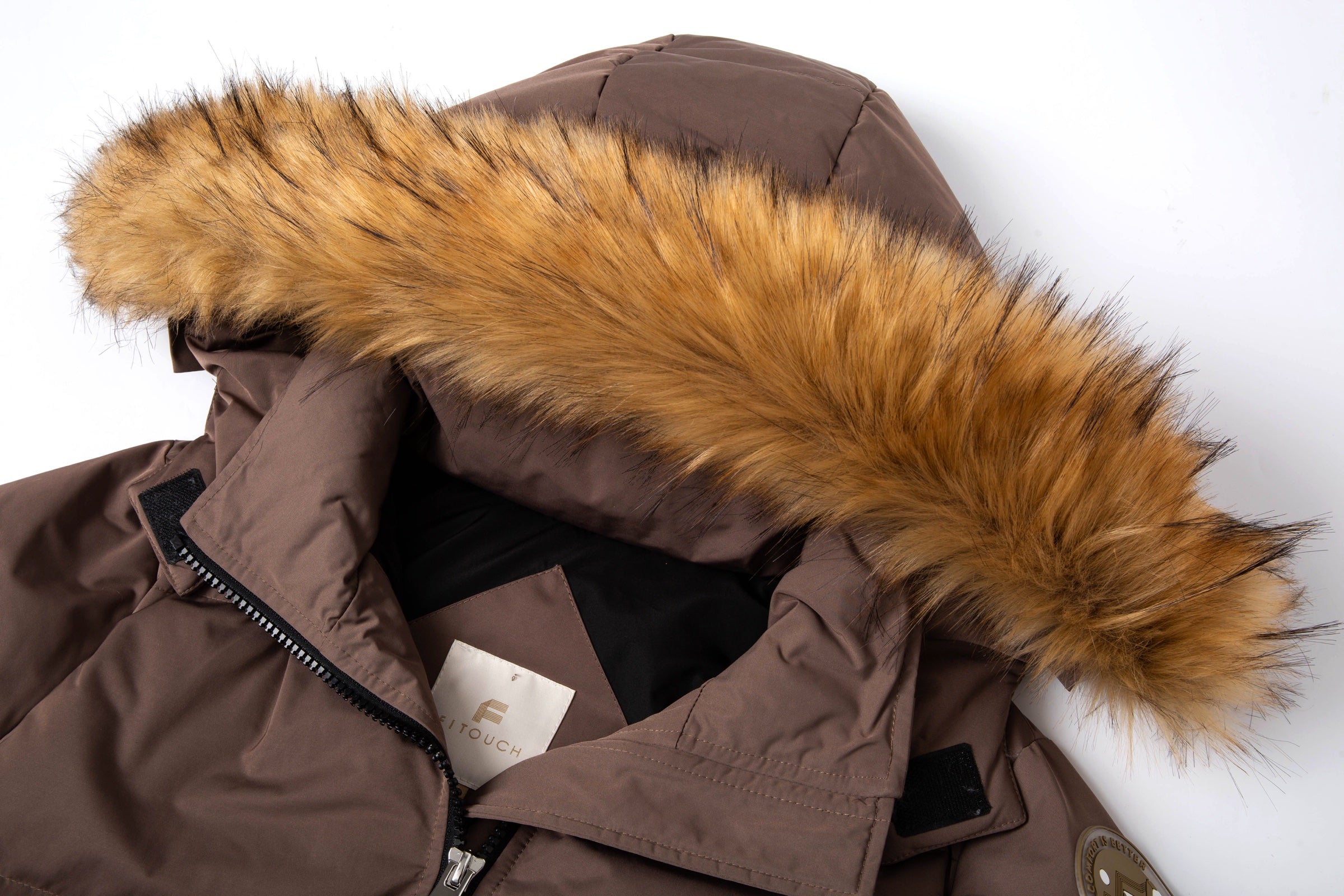 Waukee Long Down Parka Jacket cocoa view 6
