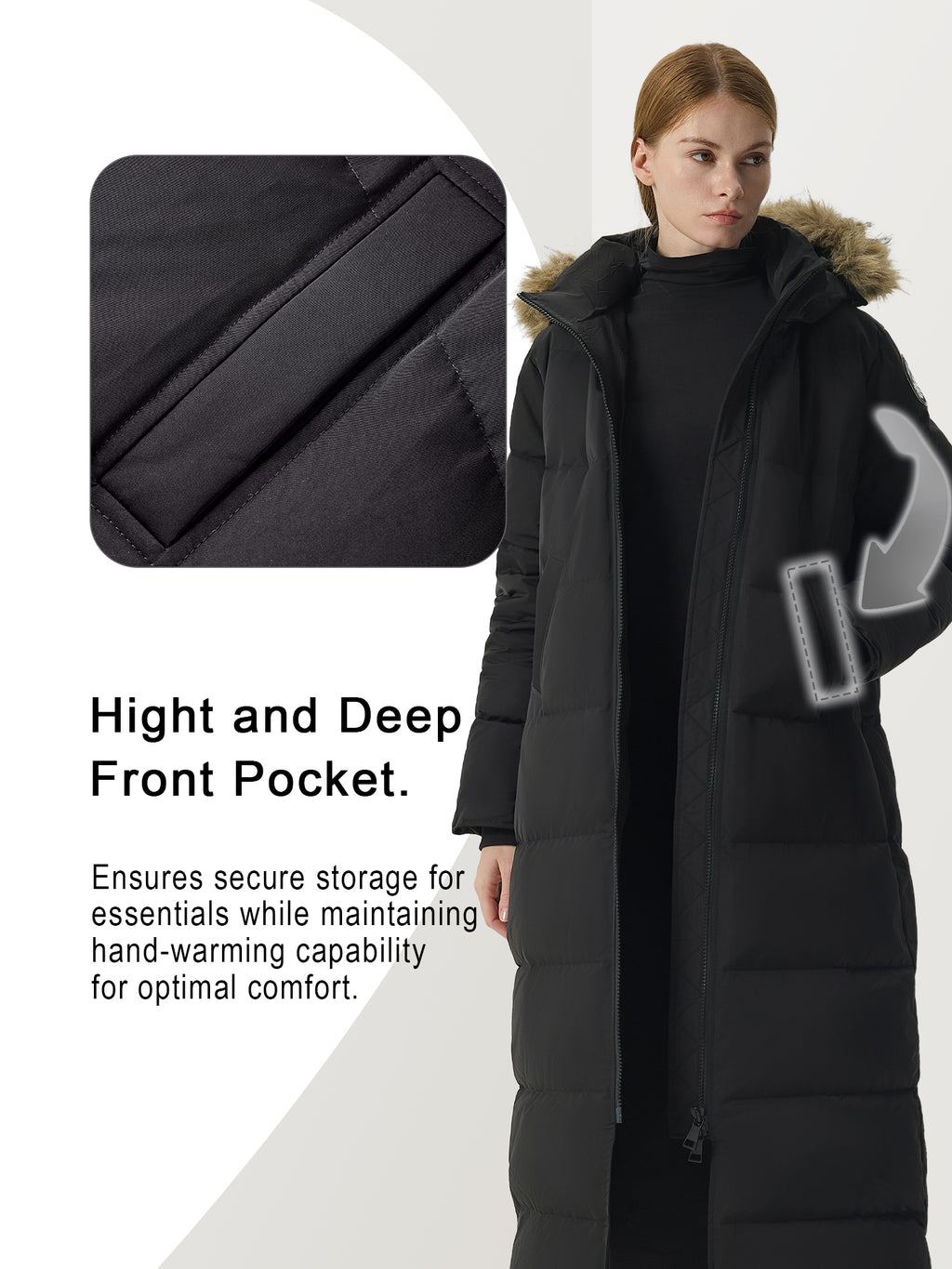 Waukee Long Down Parka Jacket