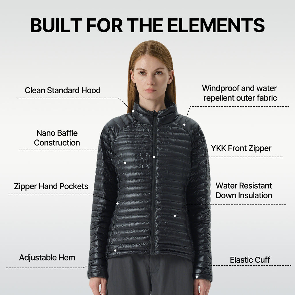Aurora  Packable Goose Down Jacket