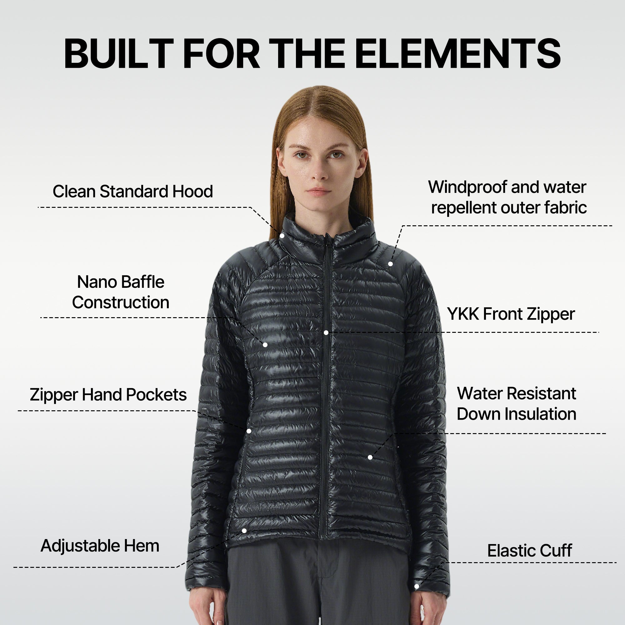 Aurora  Packable Goose Down Jacket
