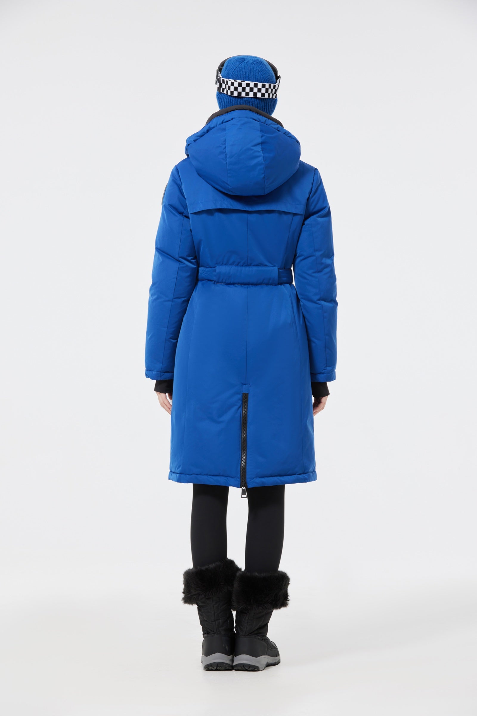 Mai Women's Long Down Parka blue view 3