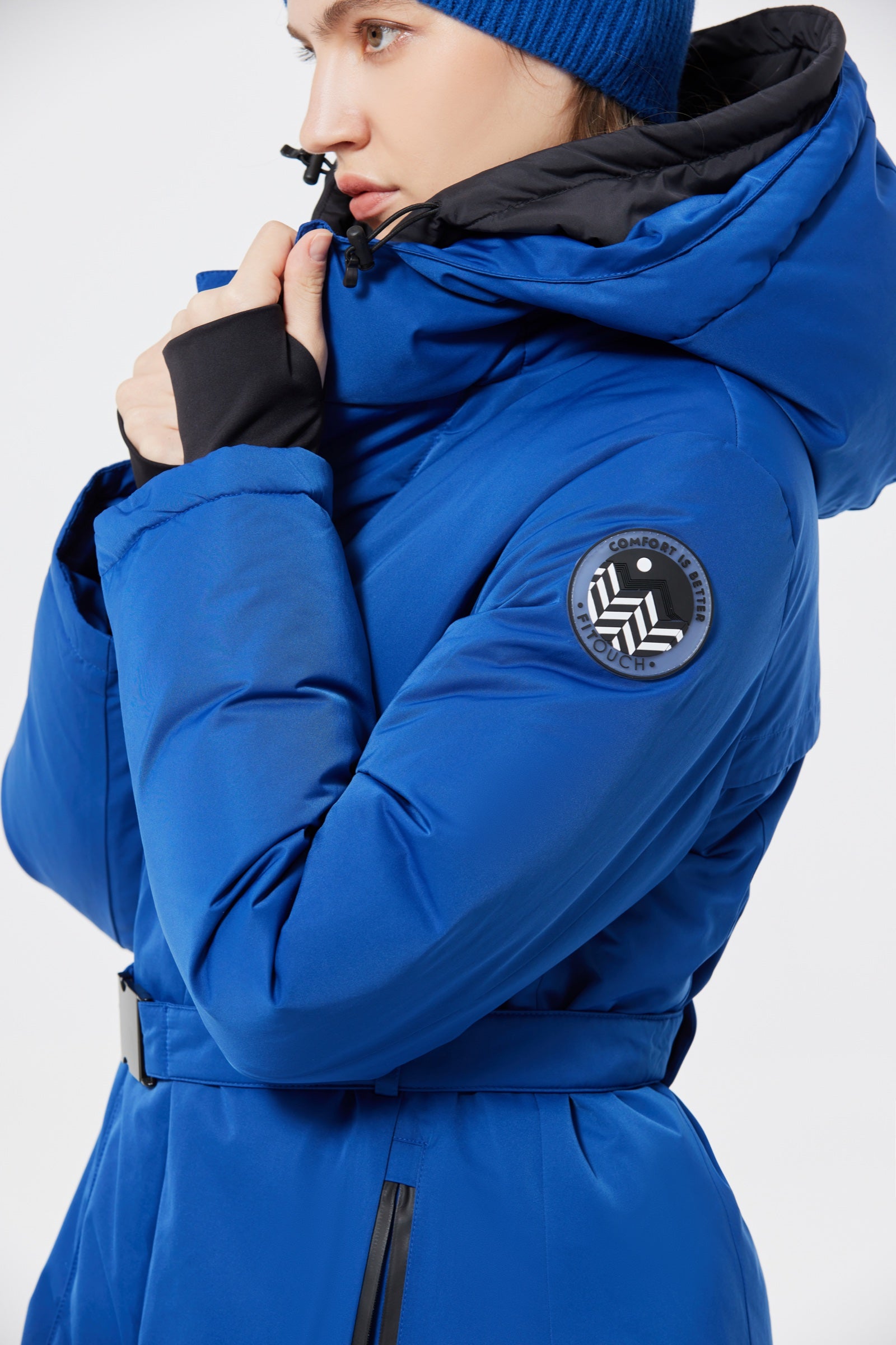 Mai Women's Long Down Parka blue view 5