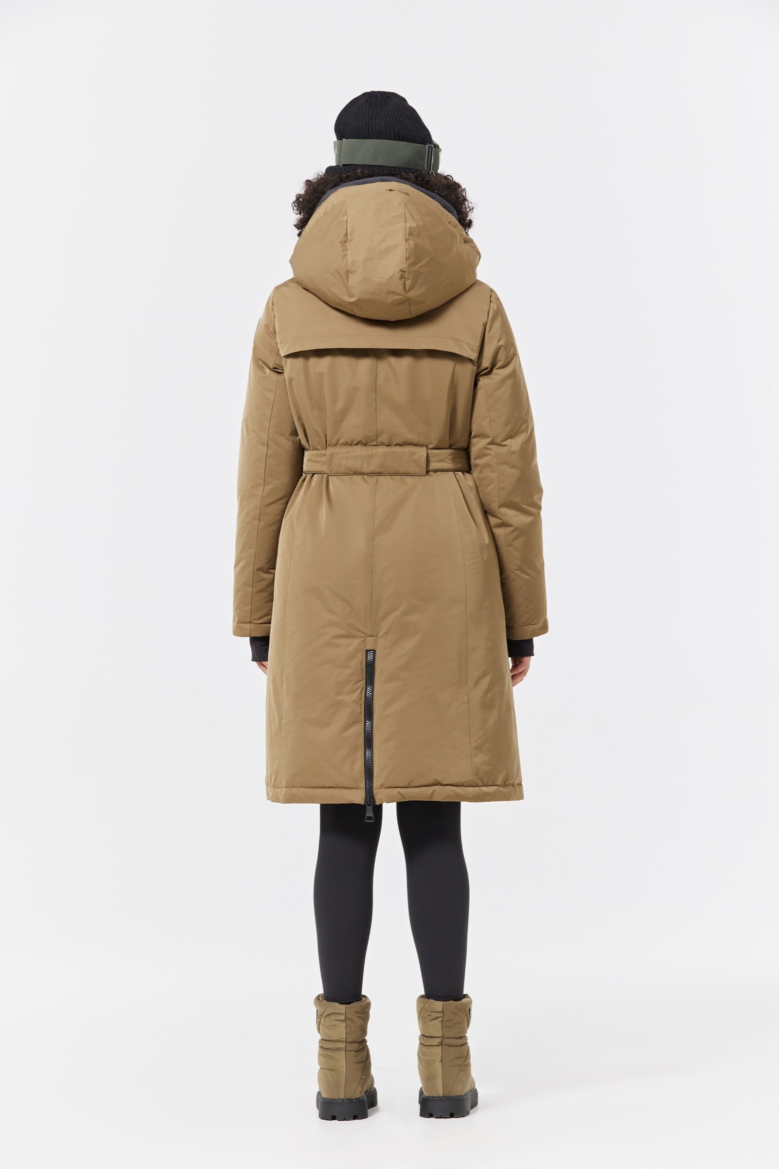 Mai Women's Long Down Parka khaki view 3