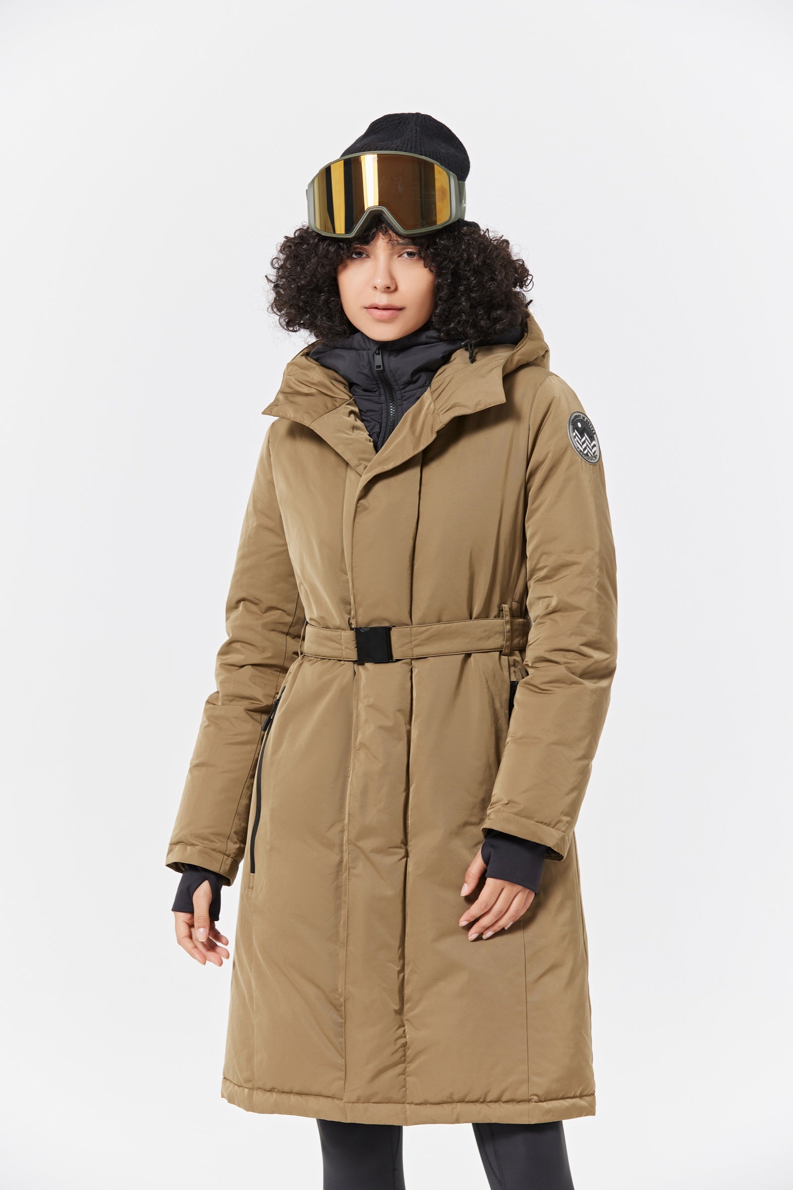 Mai Women's Long Down Parka khaki view 5