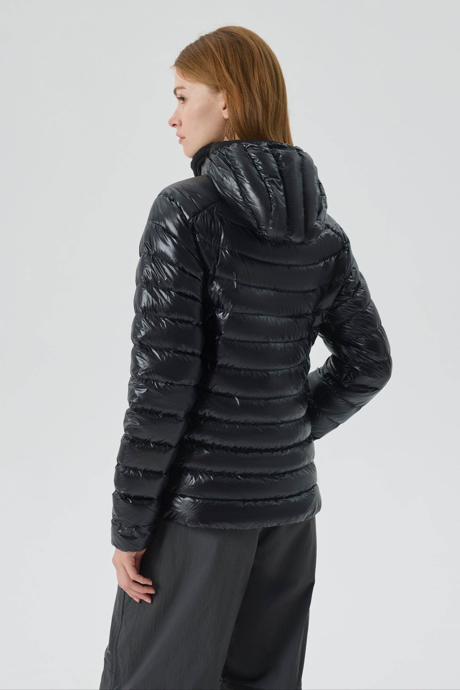 Skyline Hoody Goose Down Jacket black view 8
