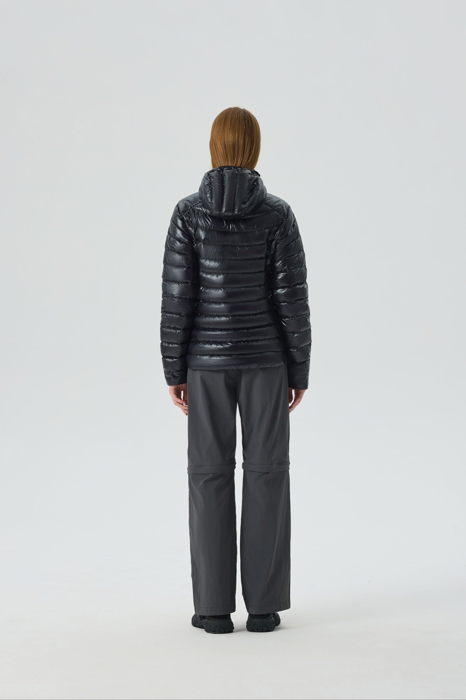 Skyline Hoody Goose Down Jacket black view 3