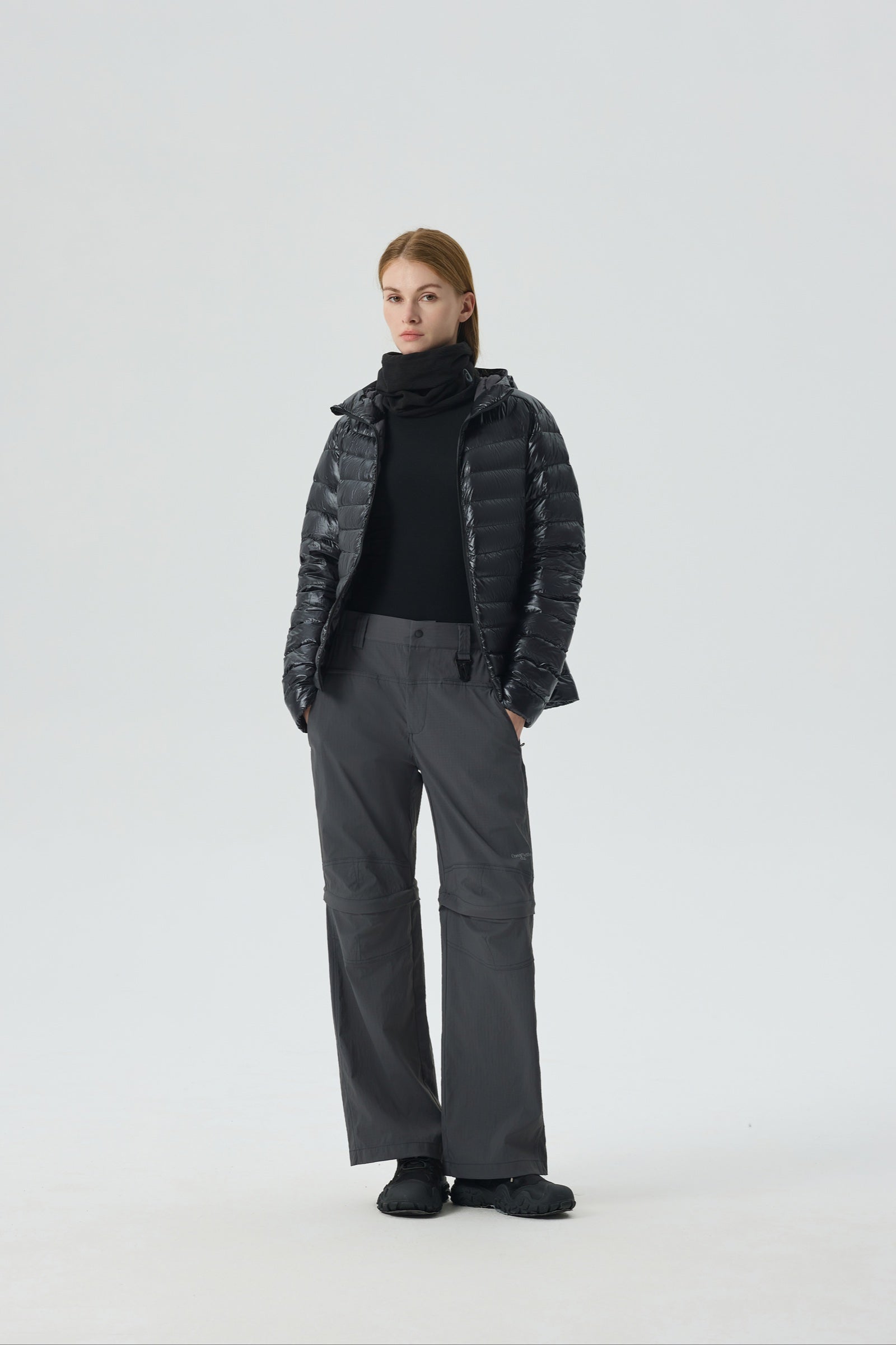 Skyline Hoody Goose Down Jacket black view 4