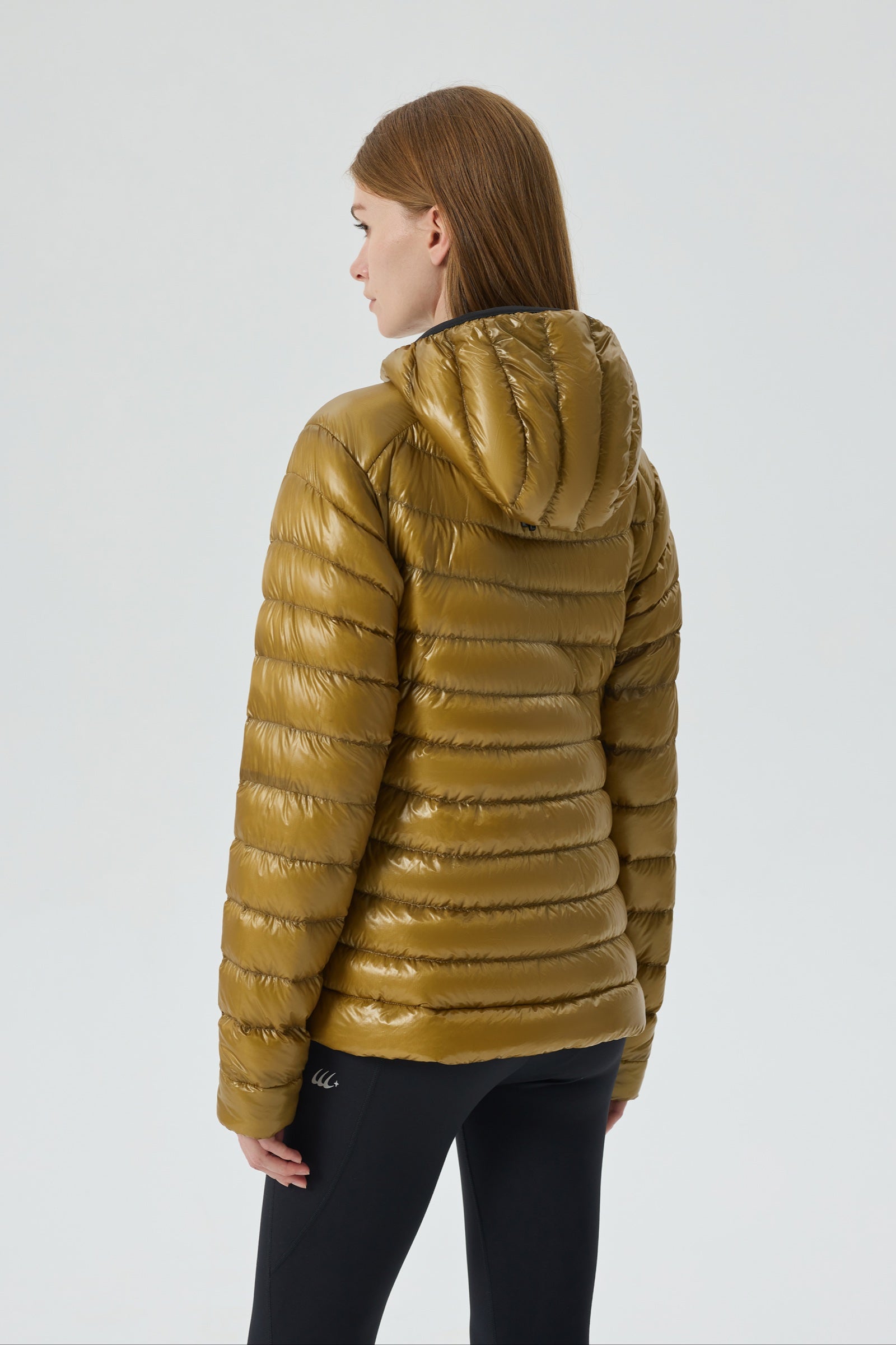 Skyline Hoody Goose Down Jacket yellow view 5