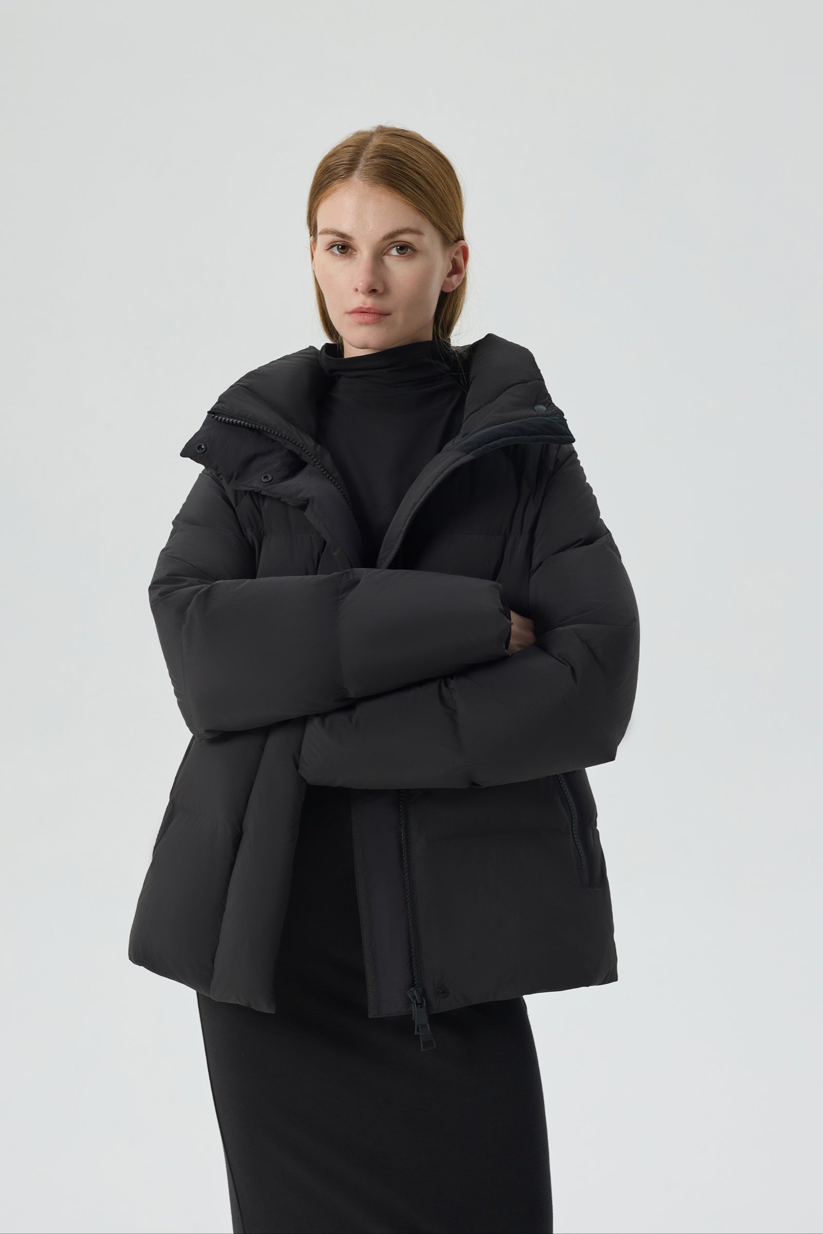 Summit Breeze Short Down Puffer black view 8