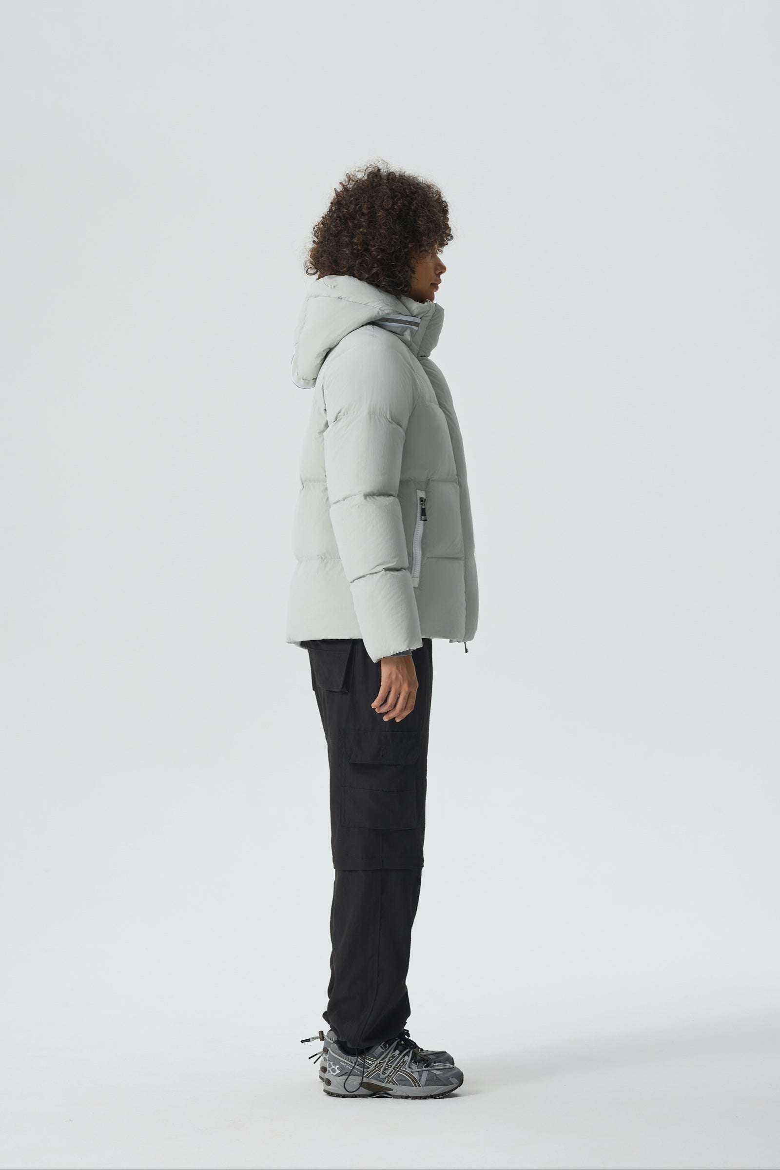 Summit Breeze Short Down Puffer silver view 3