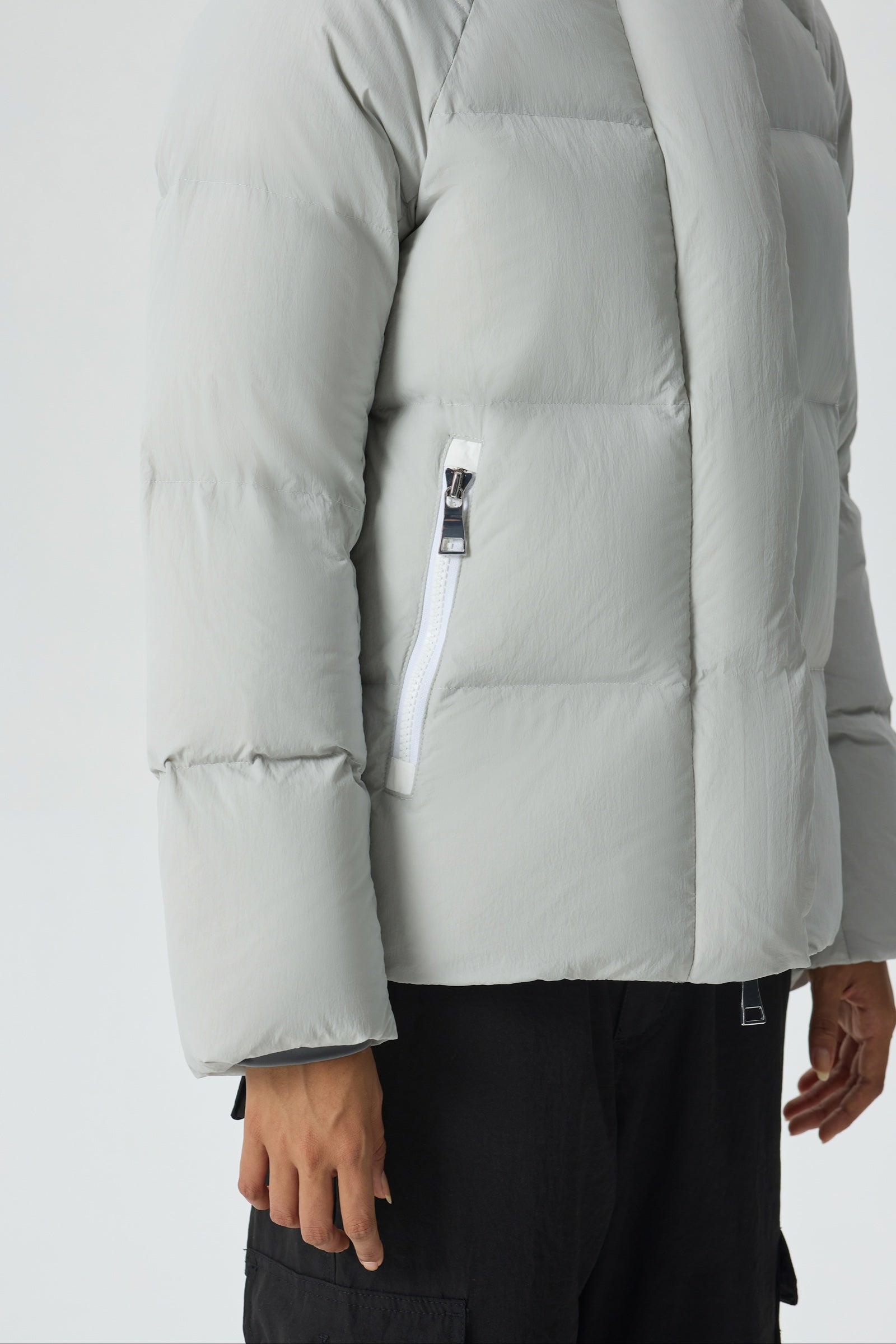 Summit Breeze Short Down Puffer silver view 9