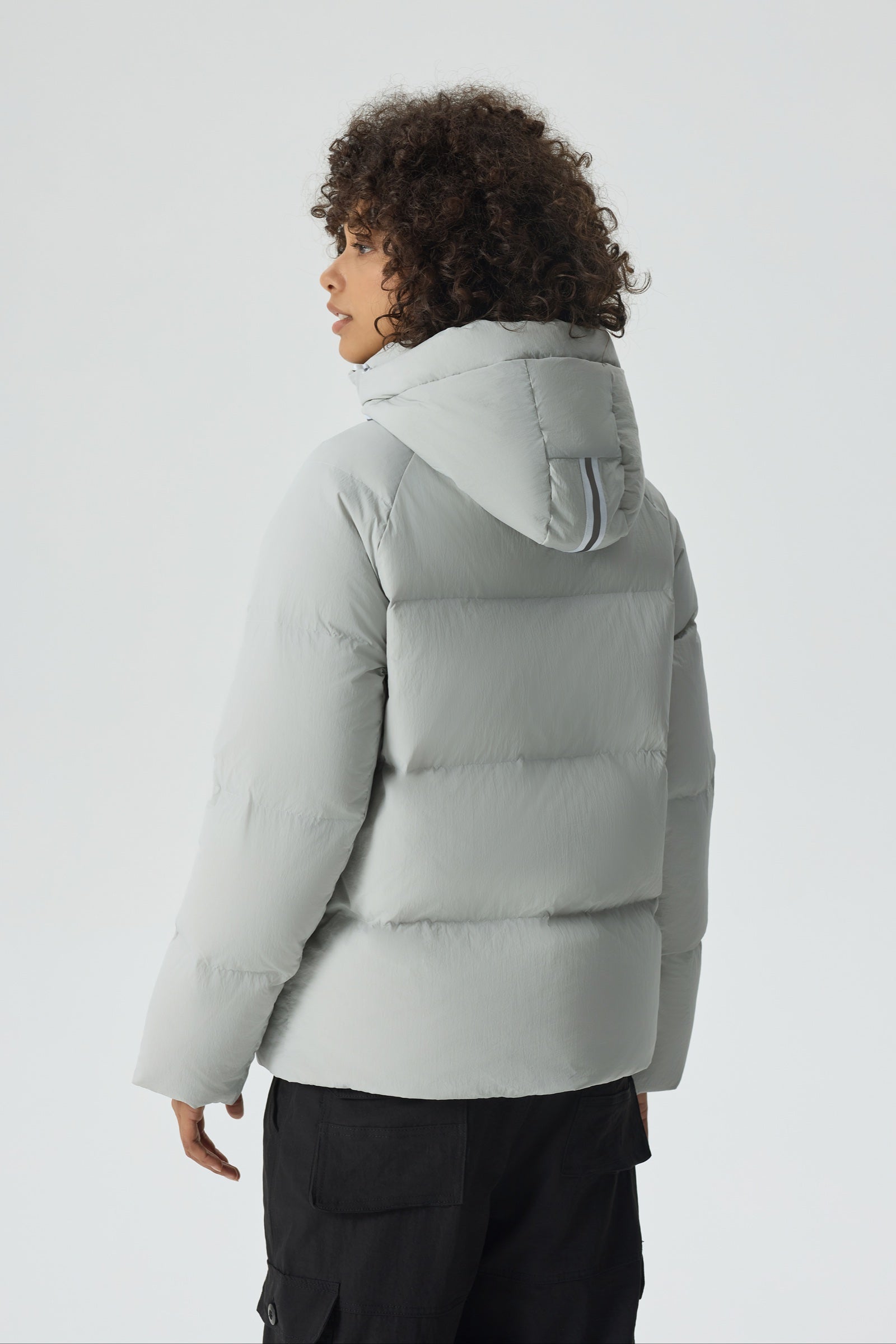 Summit Breeze Short Down Puffer silver view 7