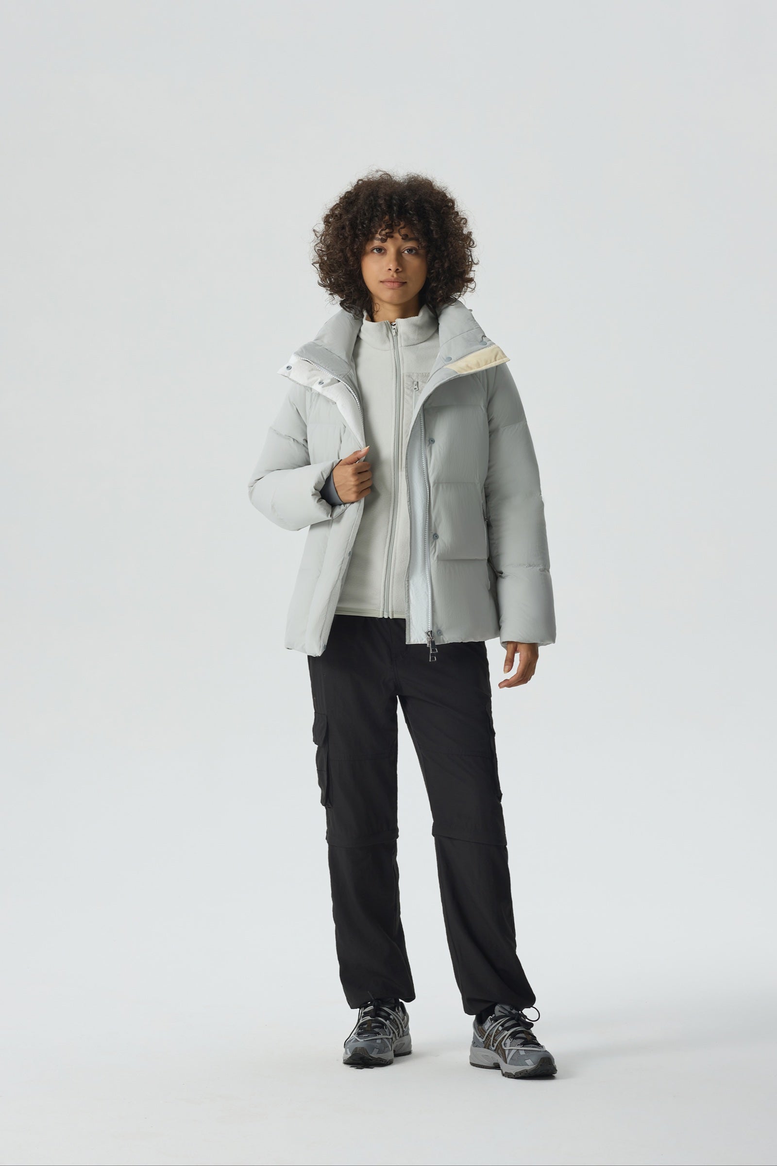 Summit Breeze Short Down Puffer silver view 6