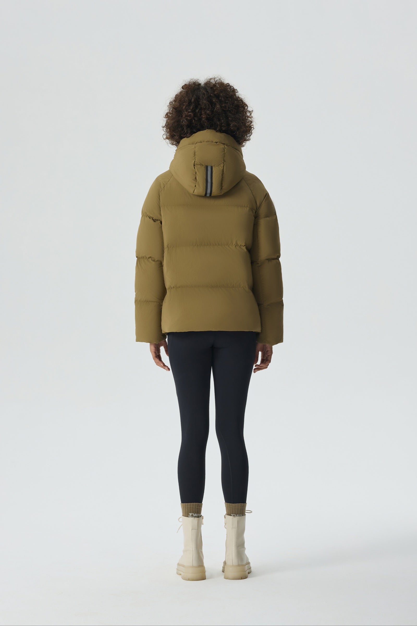 Summit Breeze Short Down Puffer yellow view 4