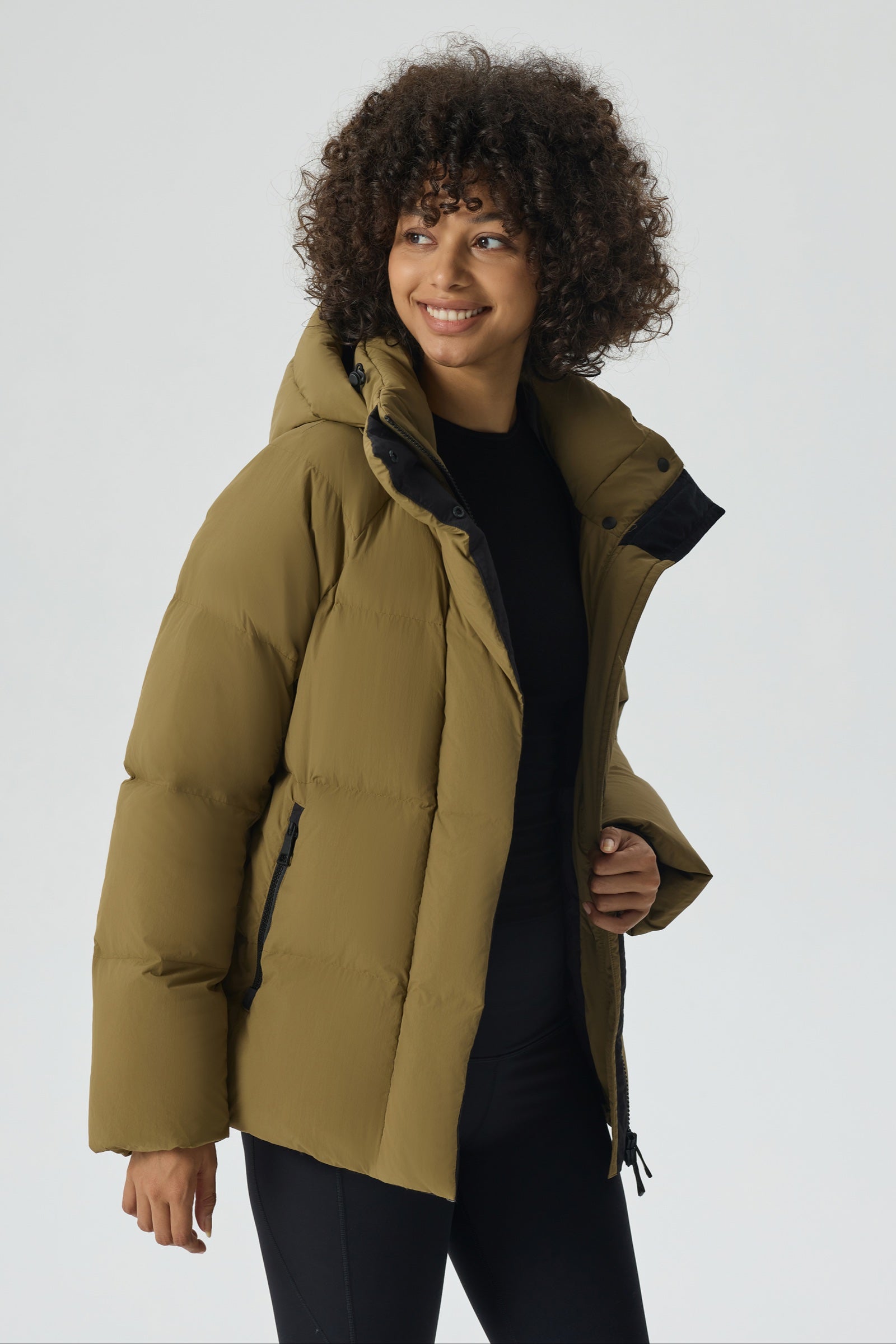 Summit Breeze Short Down Puffer yellow view 7