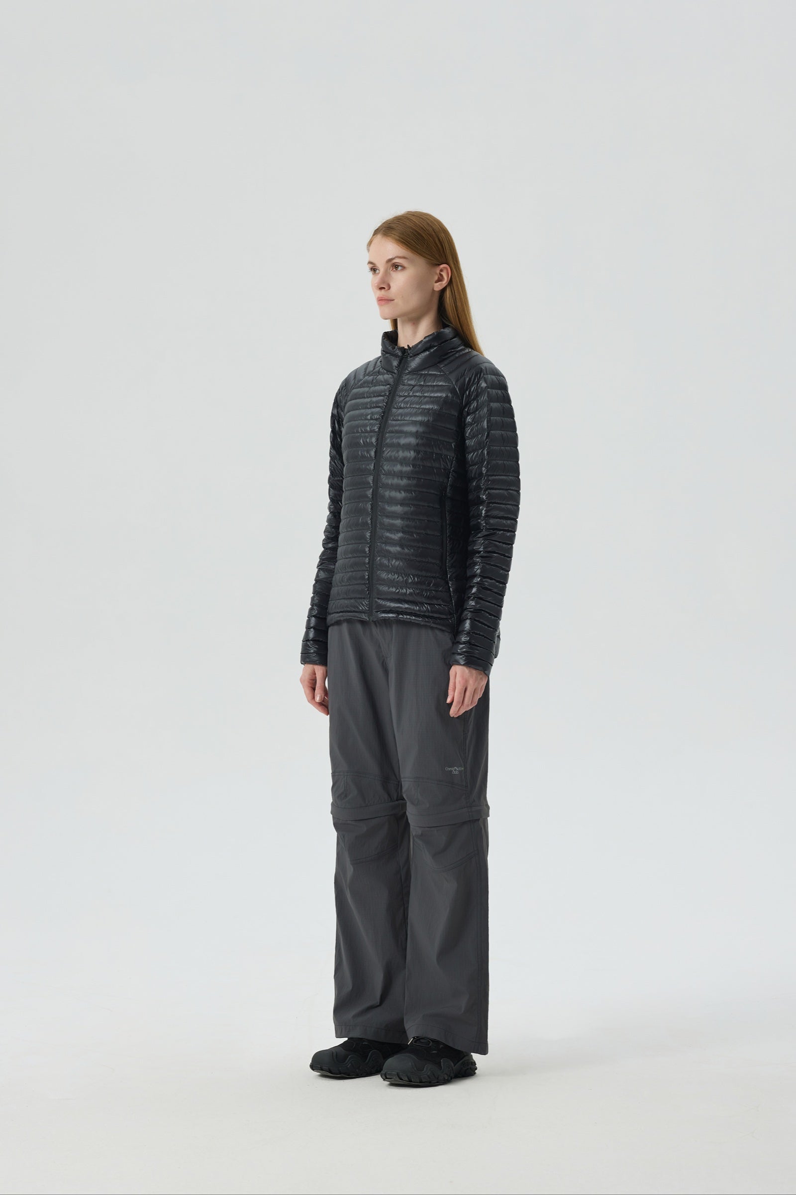 Aurora Packable Goose Down Jacket black view 5