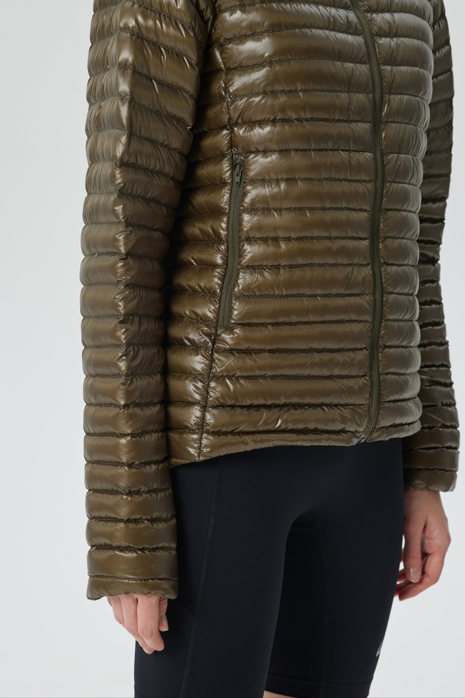 Aurora Packable Goose Down Jacket green view 9