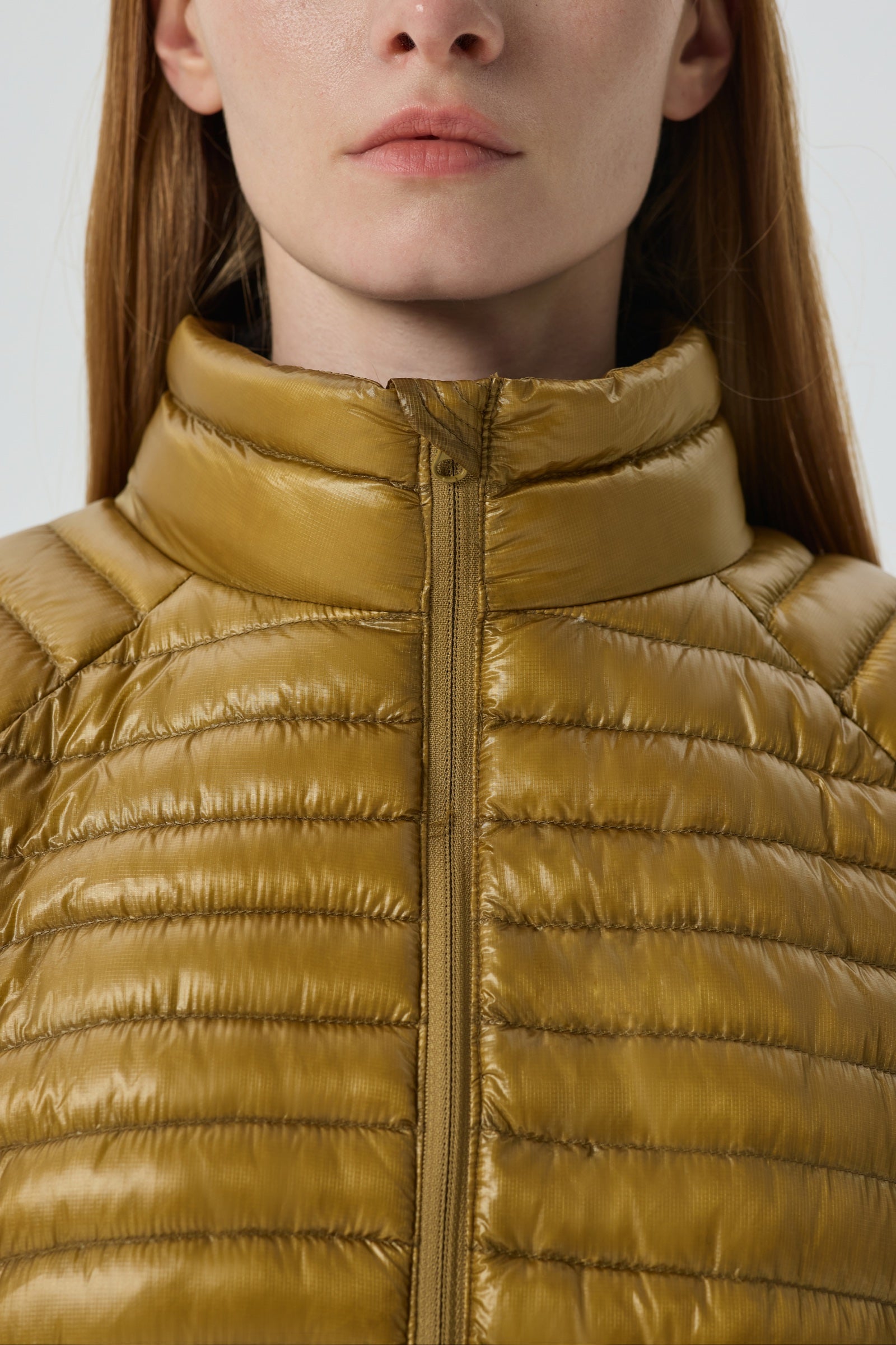 Aurora Packable Goose Down Jacket yellow view 9