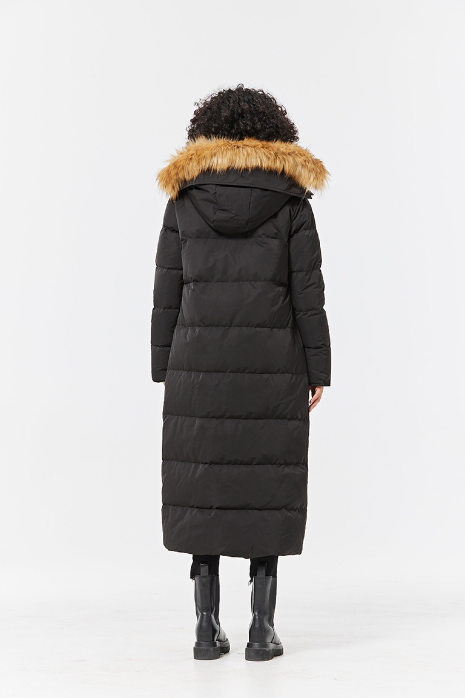 Waukee Long Down Parka Jacket midnight view 5